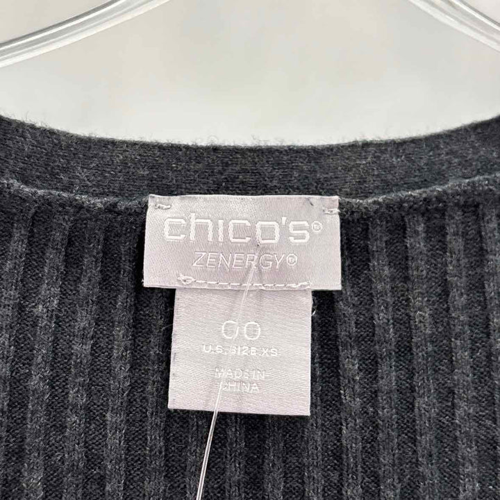 Size XS Chico's Charcoal Knit Shirt