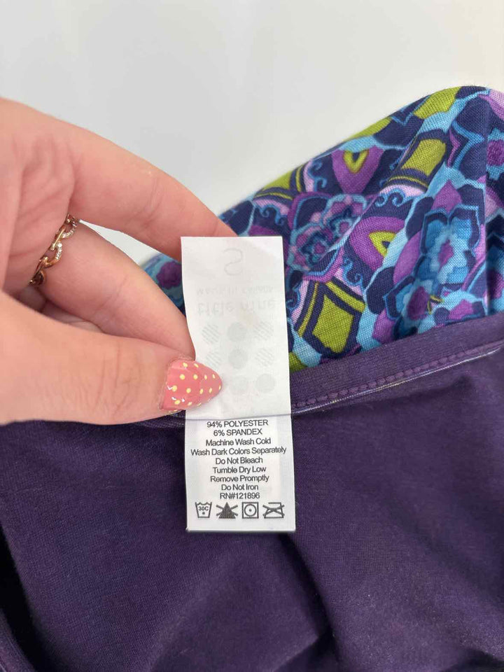 Size S Purple Print Dress