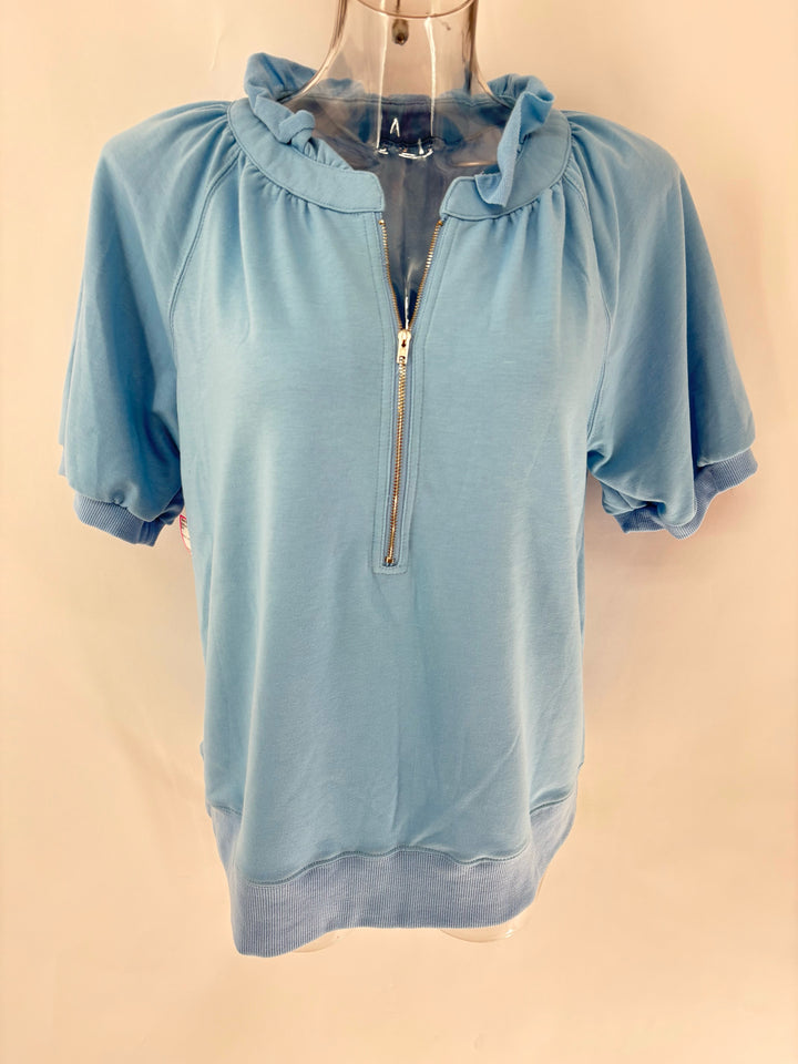 Size L Blue Cotton Shirt