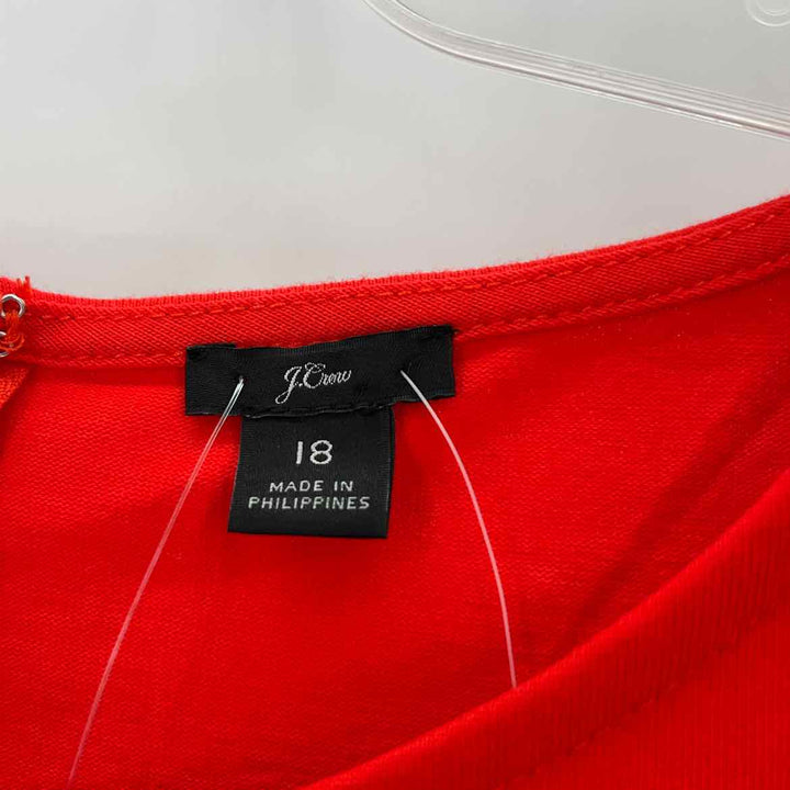 Size 18 J Crew Red Dress