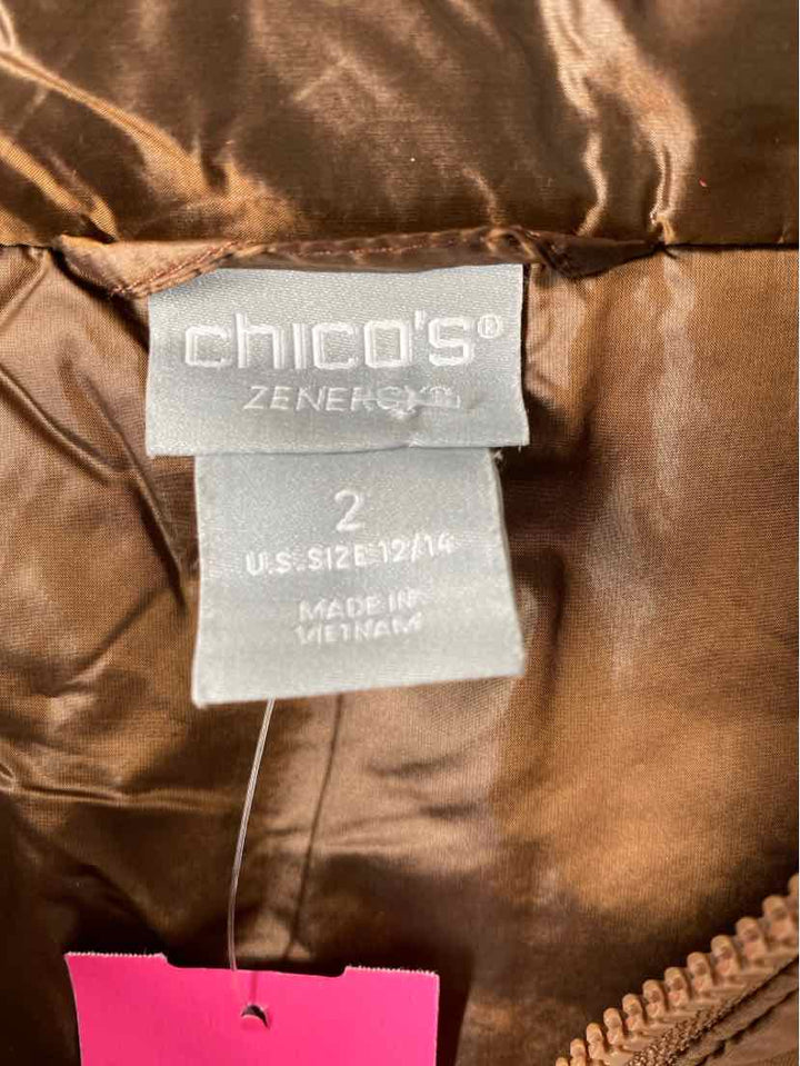Size L Chico's Bronze Vest