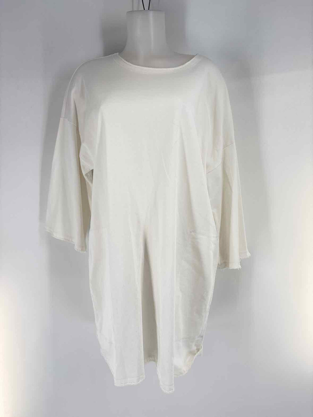 Size L Eileen Fisher White Cotton Dress