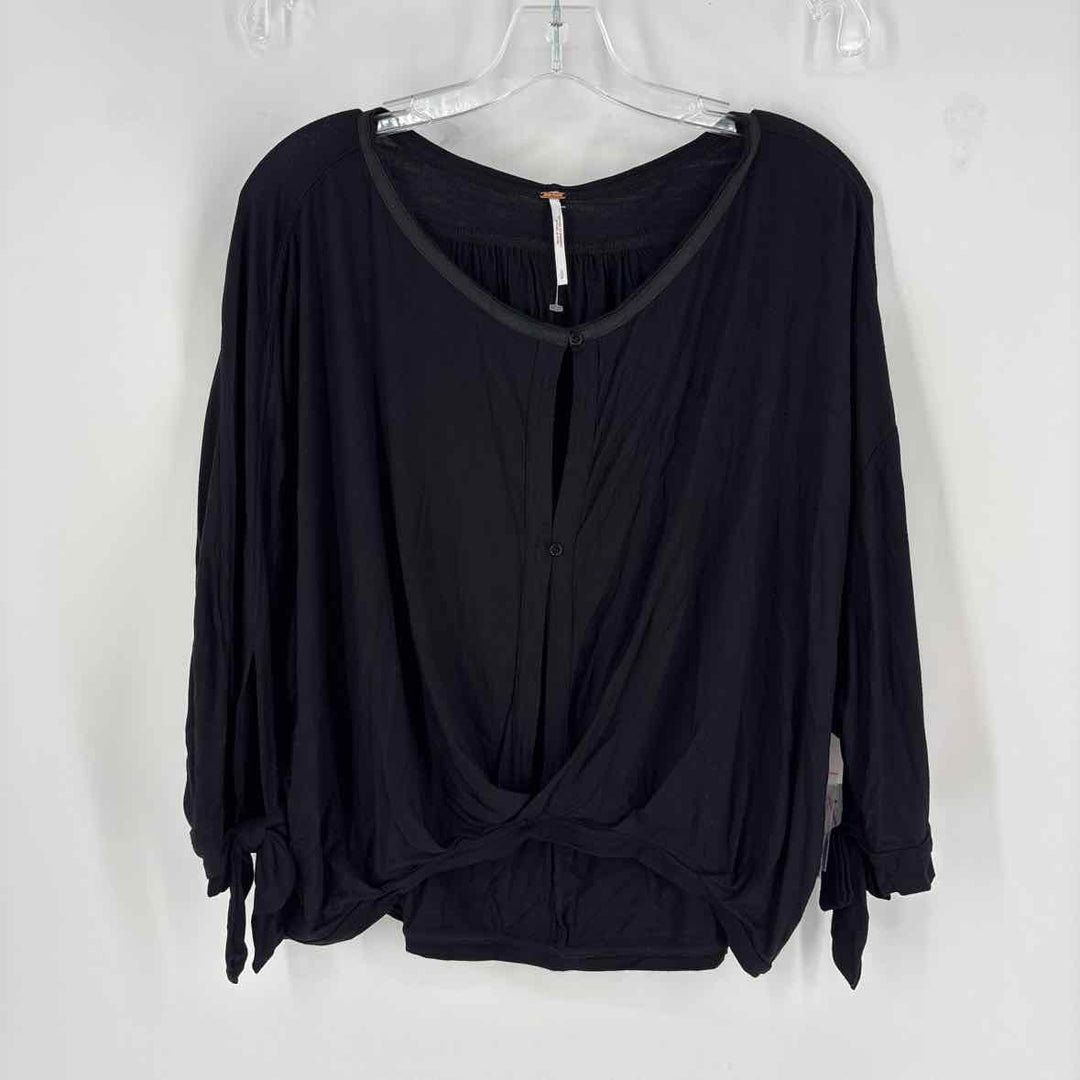Size S FREE PEOPLE Black Shirt