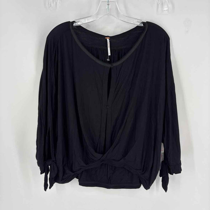 Size S FREE PEOPLE Black Shirt