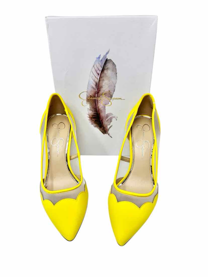 Shoe Size 8.5 Jessica Simpson Yellow Pumps