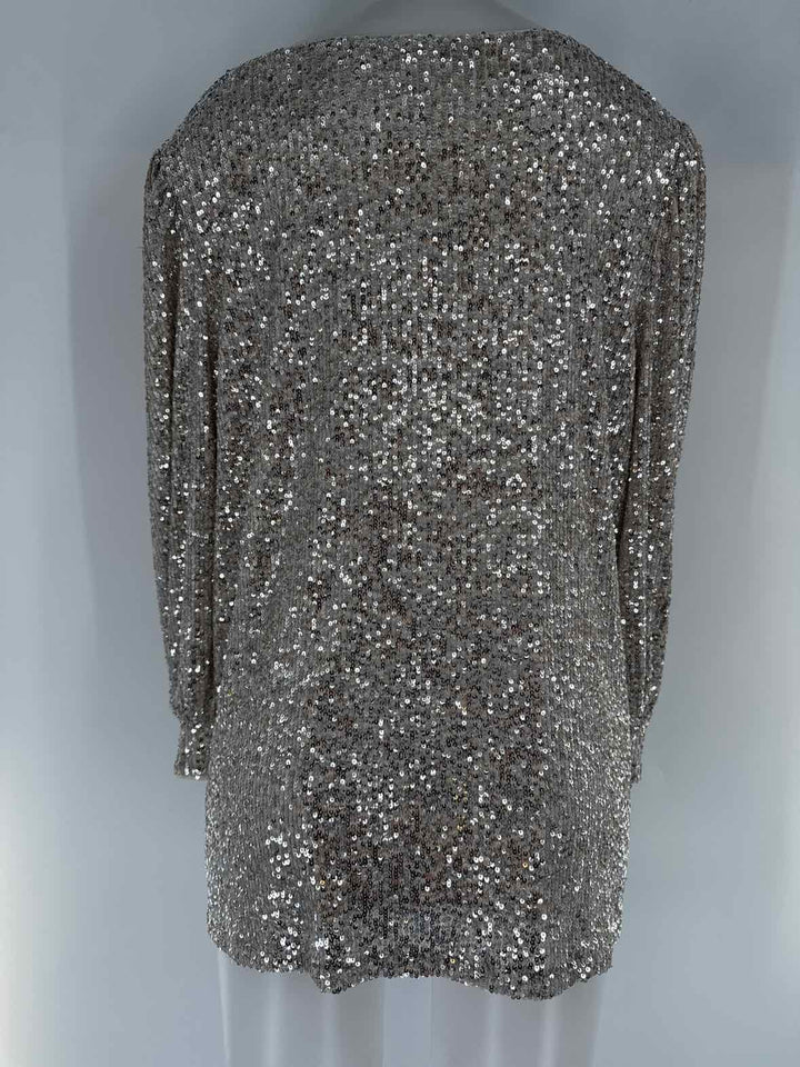 Size 3X CABLE & GAUGE Silver Shirt