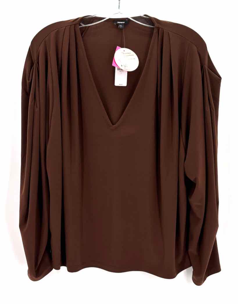 Size L EXPRESS Brown Knit Shirt