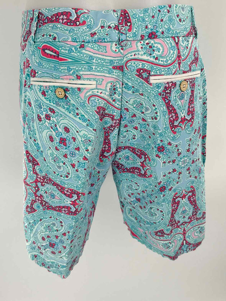 Size 8 Peter Millar Blue Print Shorts