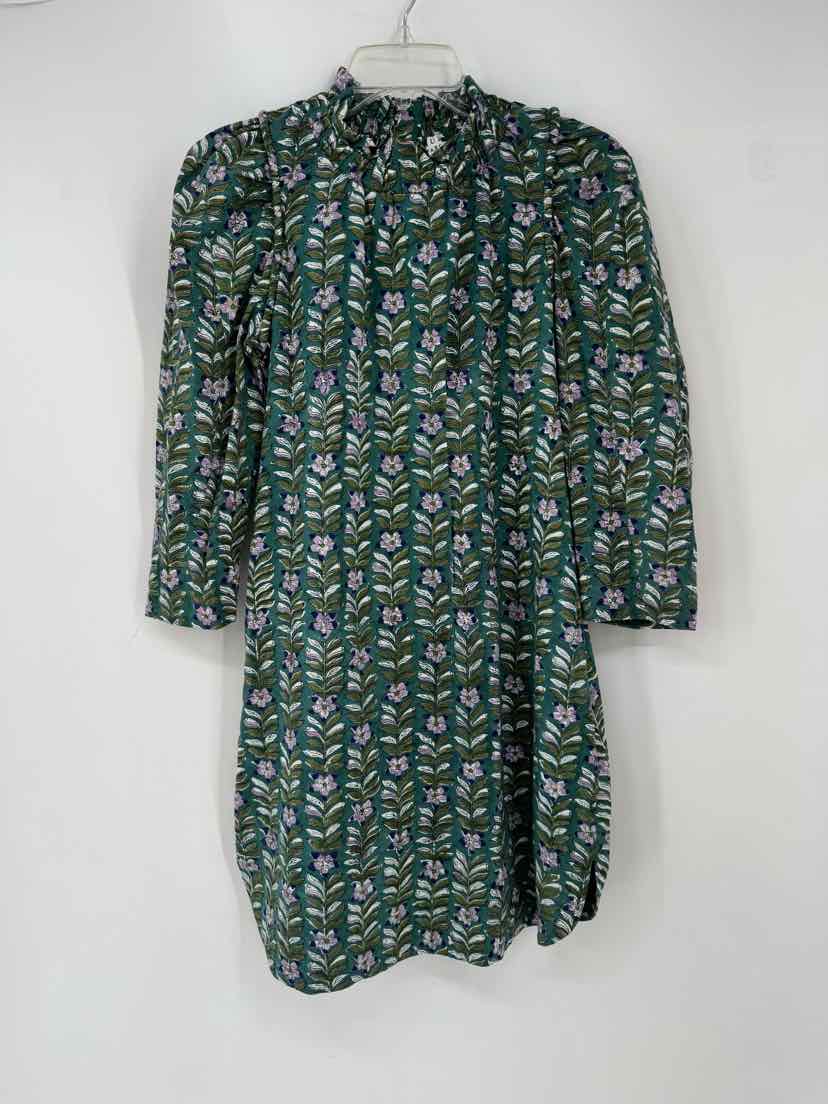 Size XS Green Print Dress