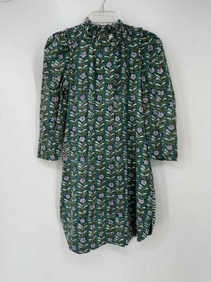 Size XS Green Print Dress