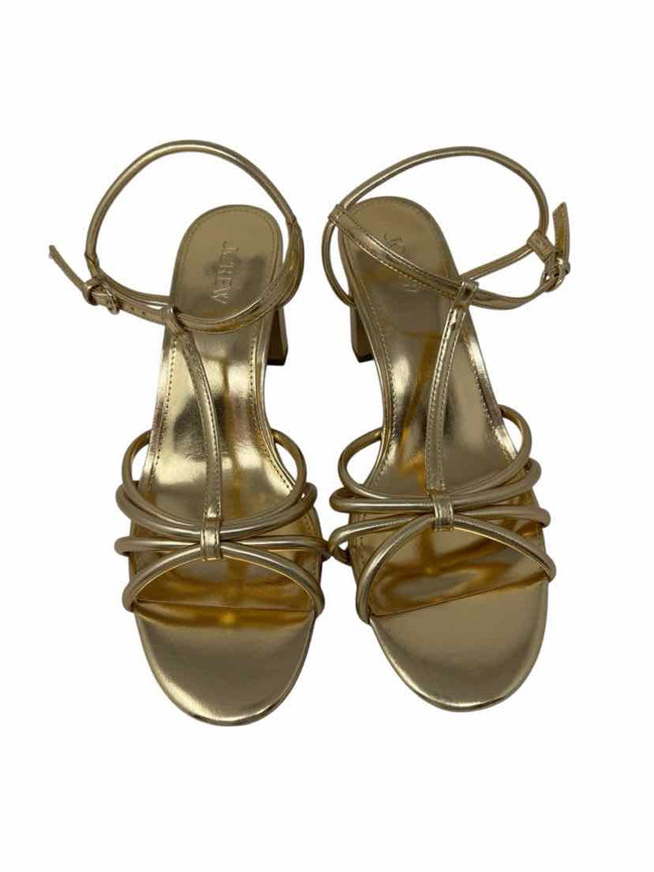 Shoe Size 10 J Crew Gold Heels