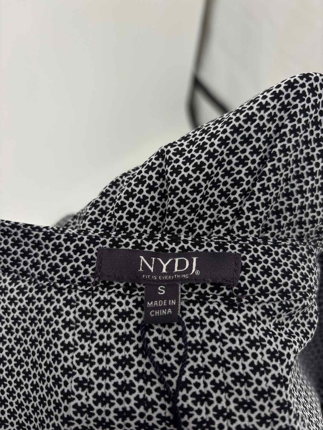 Size S NYDJ Navy Print Shirt