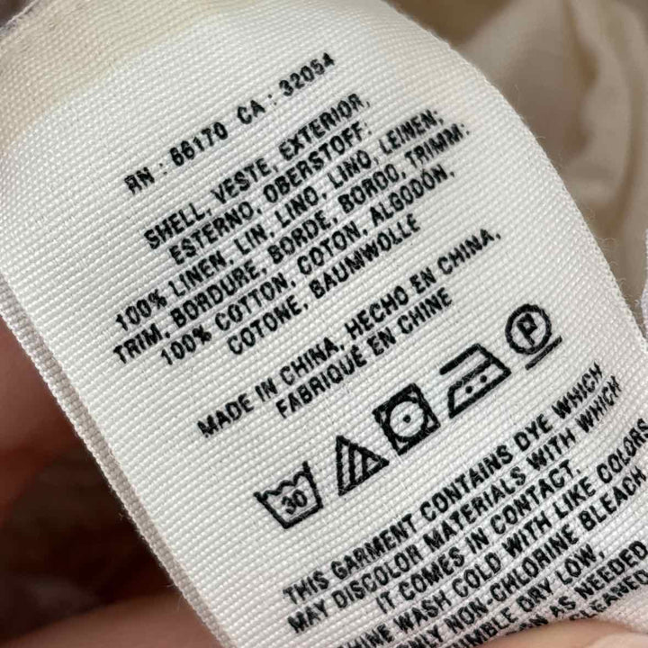 Size 28 Ivory Linen Pants