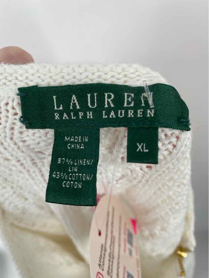 Size XL RALPH LAUREN Cream Sweater