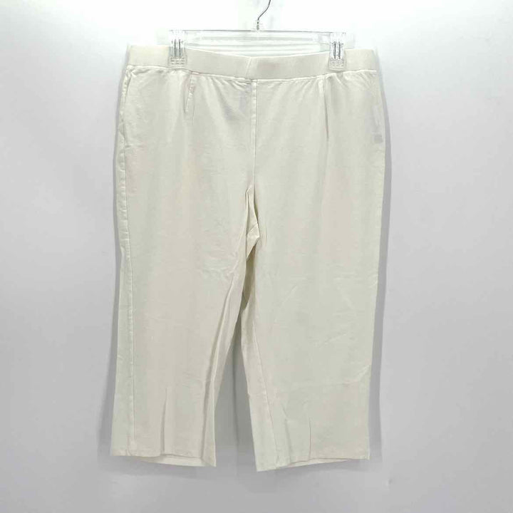 Size 1X Eileen Fisher White Capri