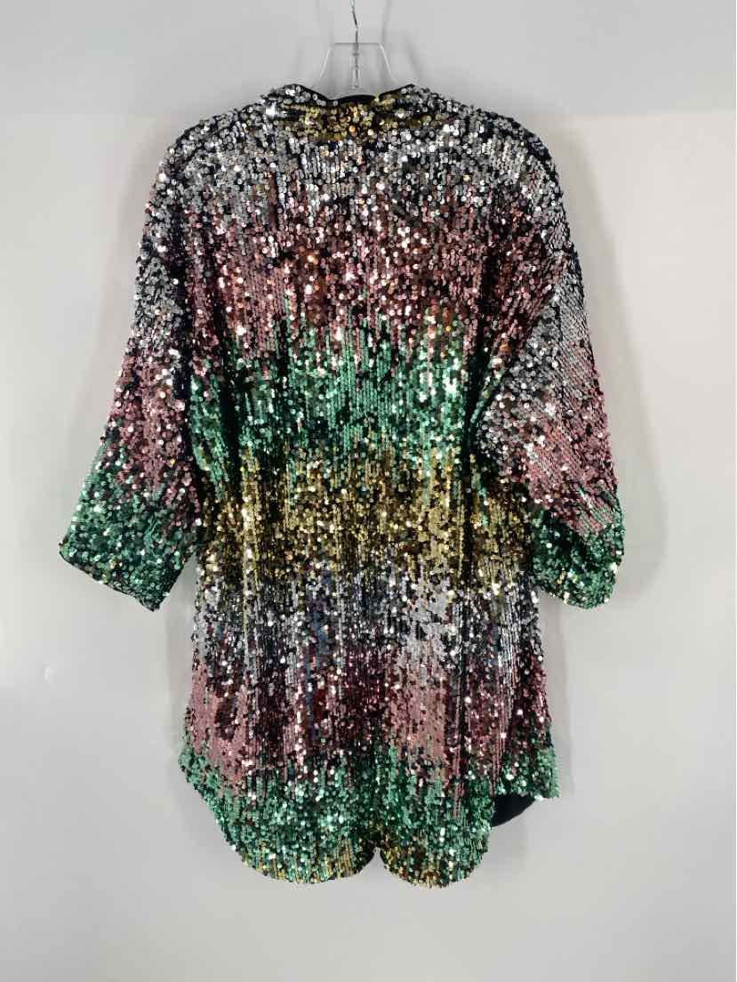 Size M Pink Sequined Jacket