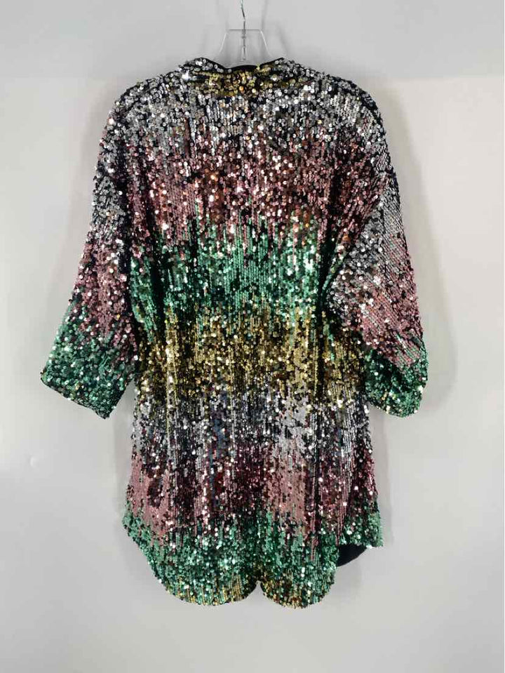 Size M Pink Sequined Jacket