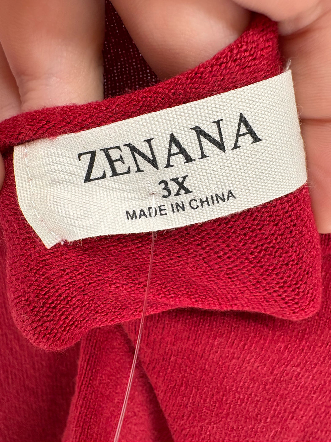 Size 3X ZENANA Red Sweater