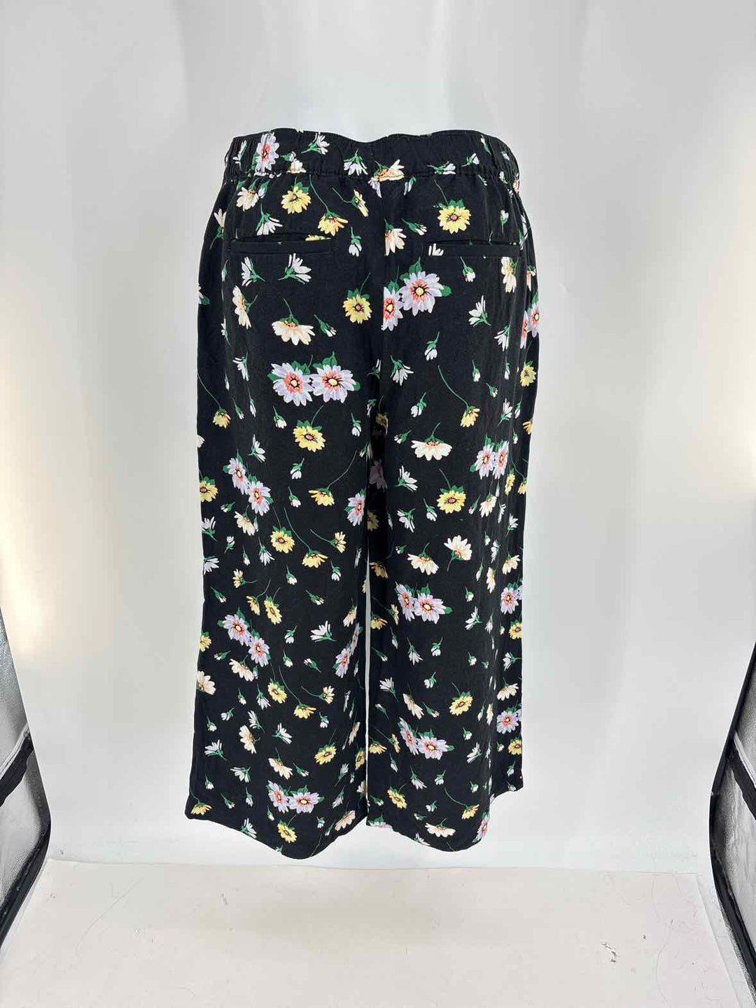Size S LOFT Black Print Pants