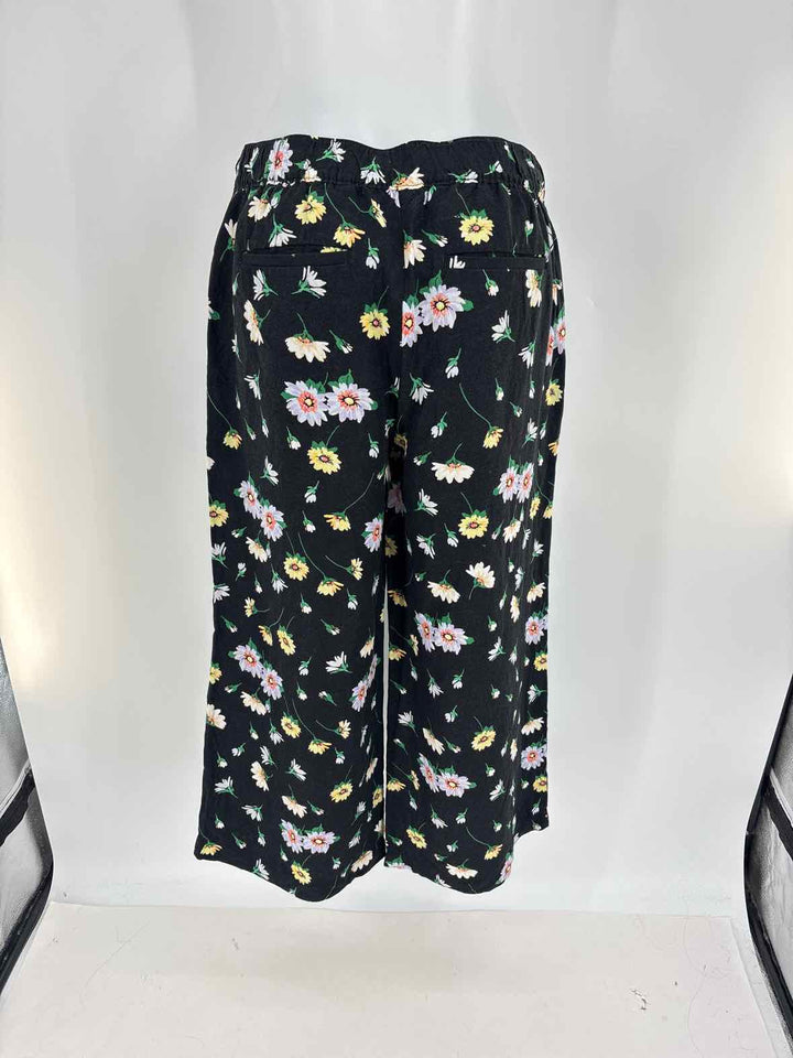 Size S LOFT Black Print Pants