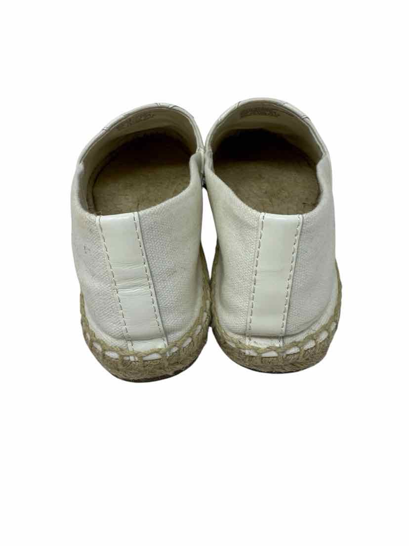 Shoe Size 9 Tory Burch Cream Canvas Sandals