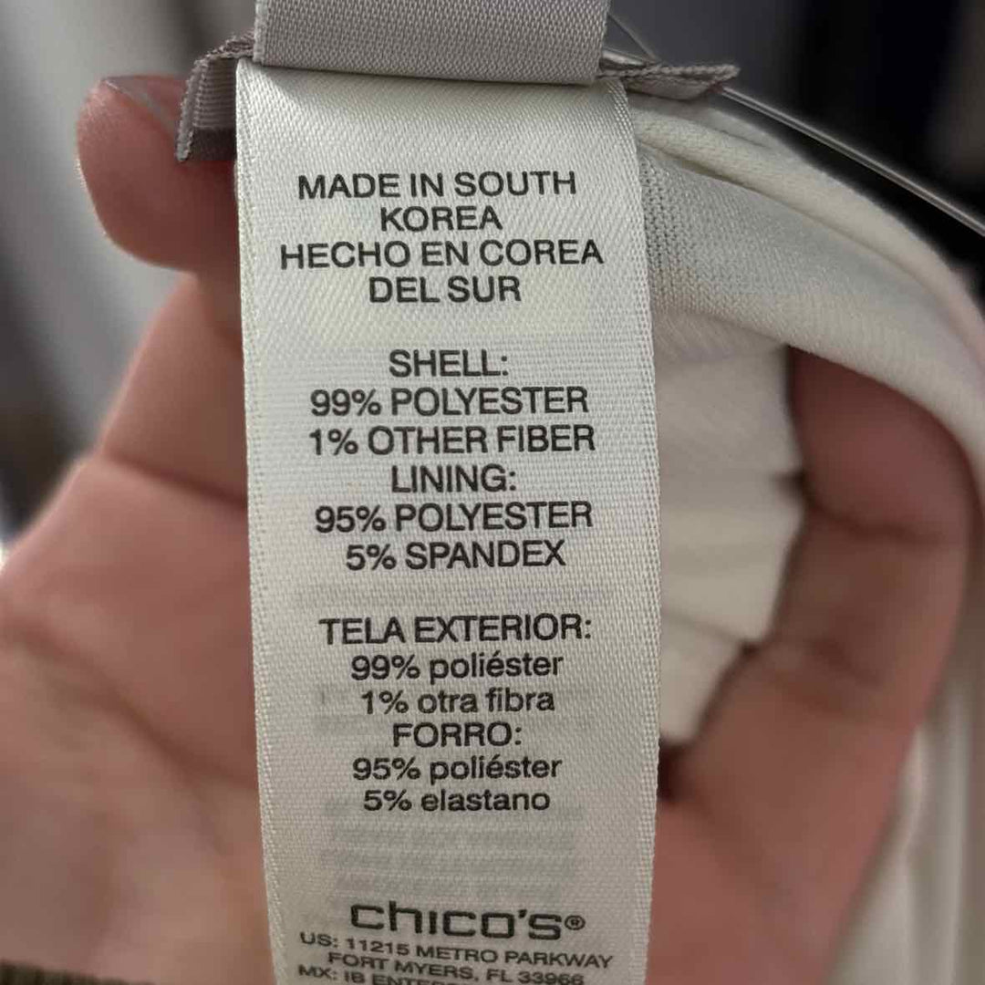 Size M Chico's Ivory Shirt