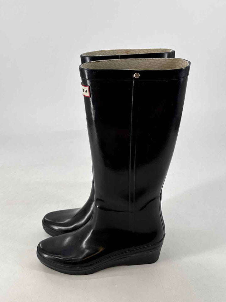 Shoe Size 7 Hunter Black Boots
