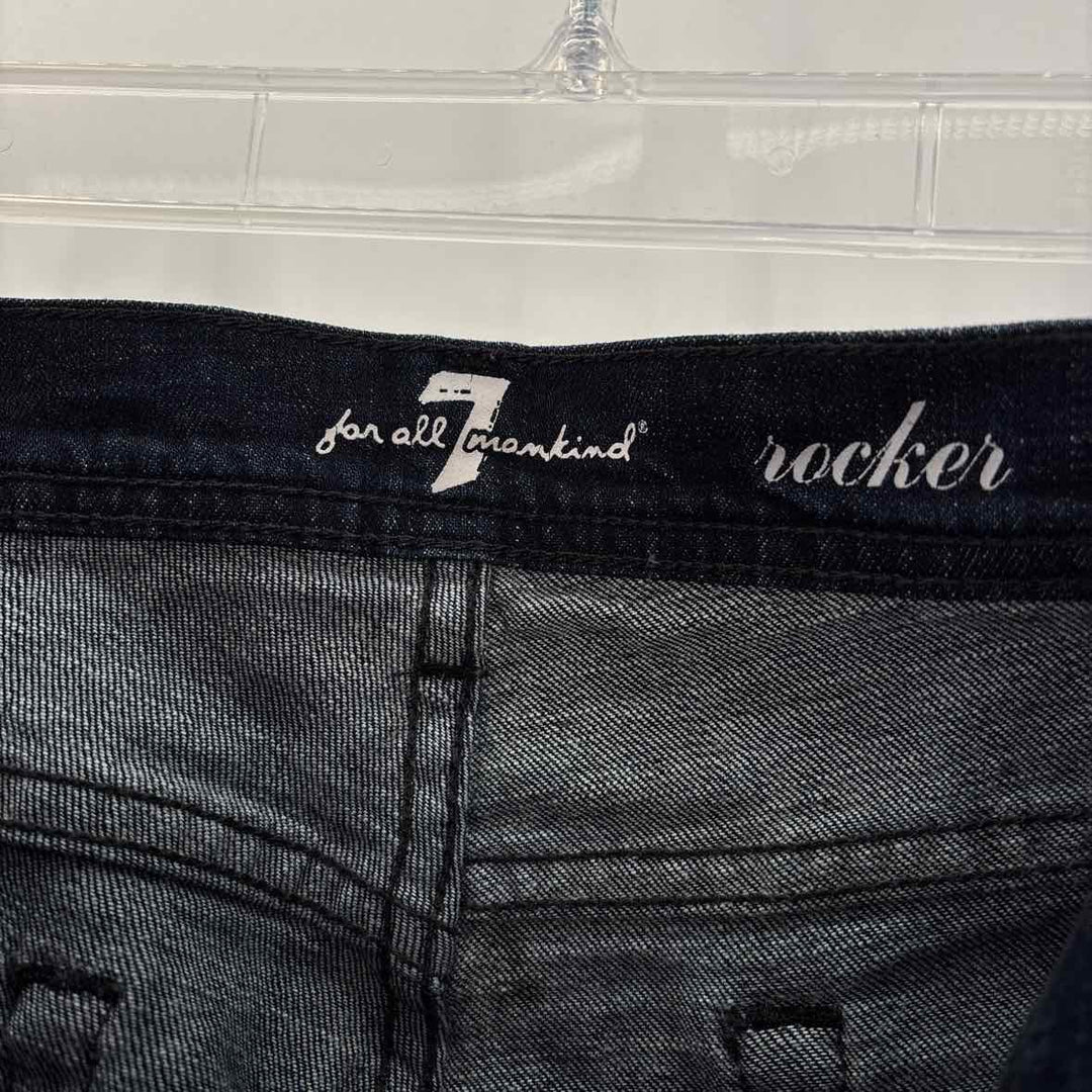 Size 32 SEVEN OF ALL MANKIND Navy Denim Jeans