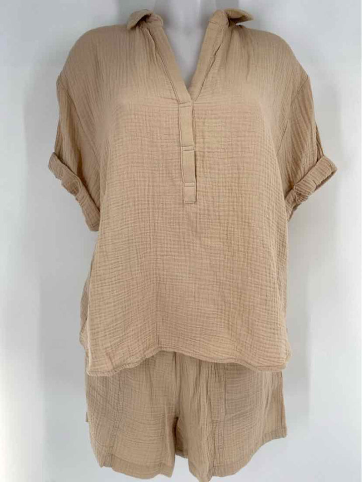 Size M MAGASCHONI Tan 2 PC Dress