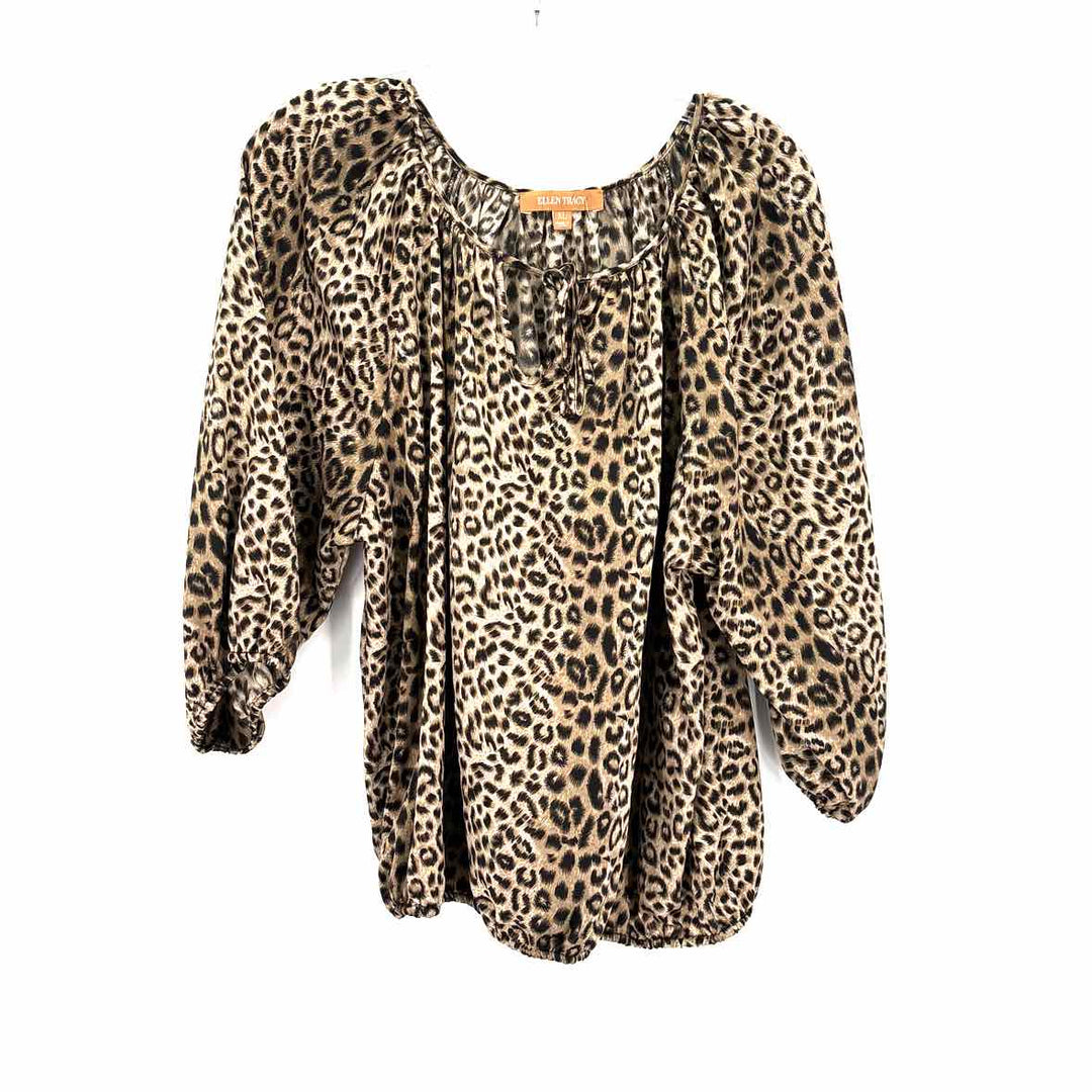 Size XL ELLEN TRACY Tan Shirt