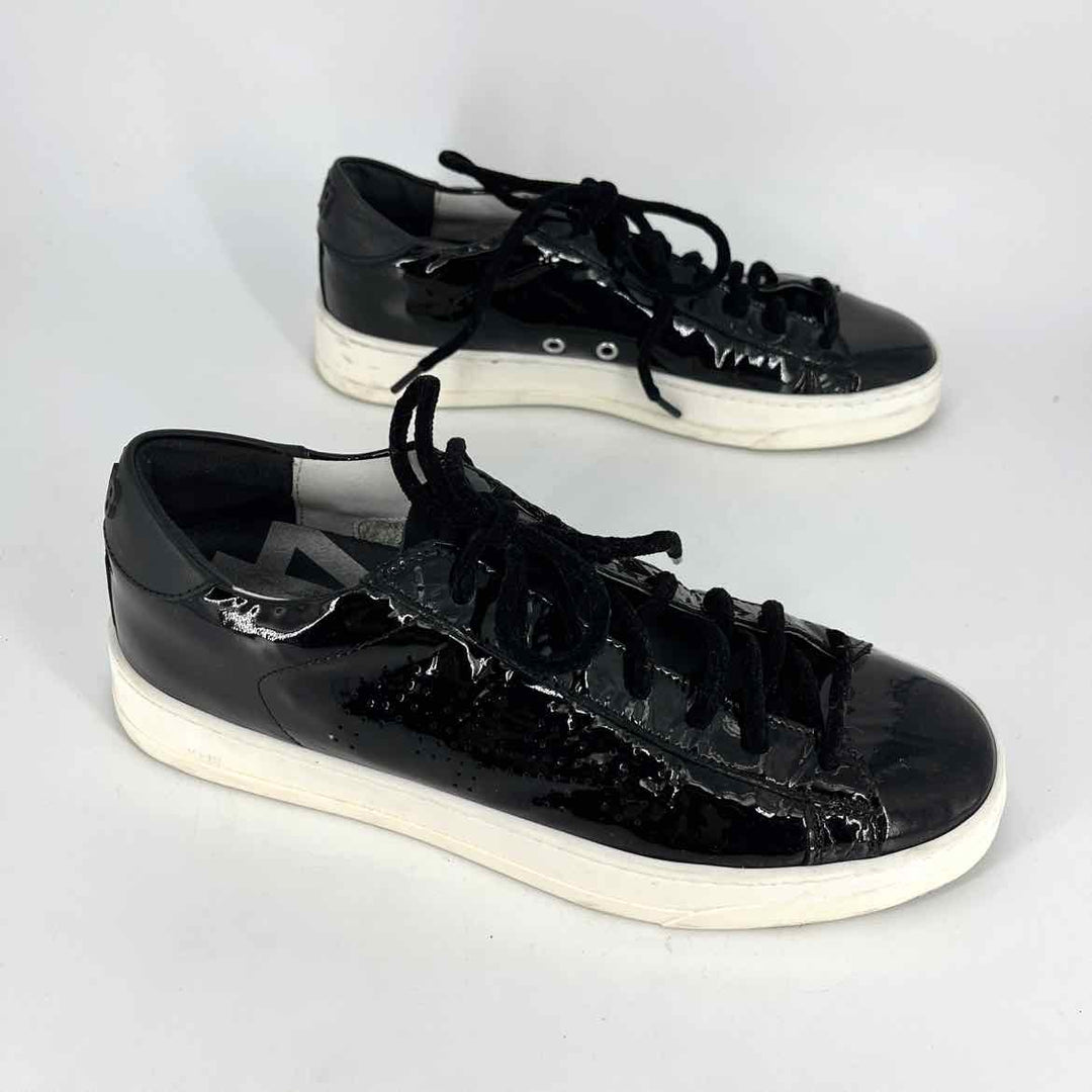 Shoe Size 8.5 P448 Black PATENT Sneakers