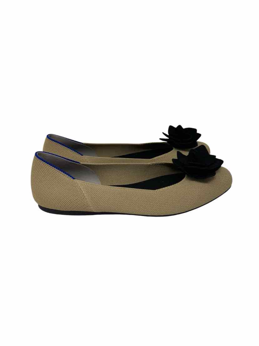 Shoe Size 9.5 ROTHY'S Tan Knit Flats