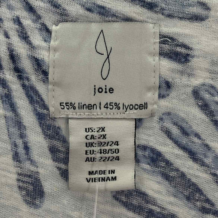 Size 2X JOIE White Linen Shirt