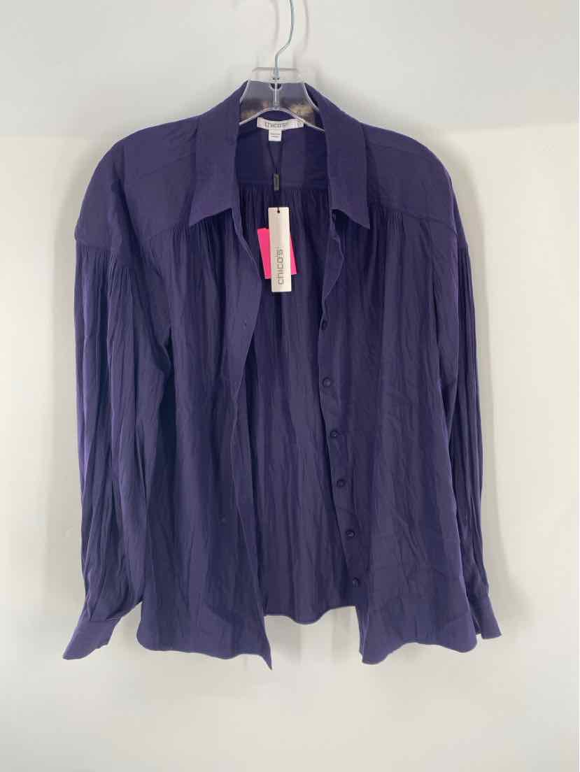 Size 10 Chico's Purple Shirt