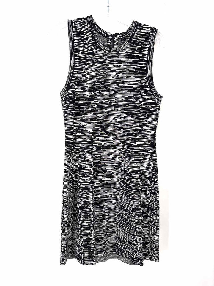 Size S THEORY Black/White Dress
