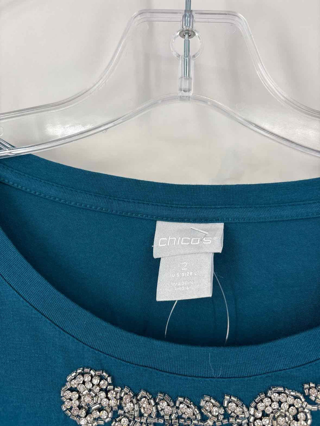 Size L Chico's Teal Shirt