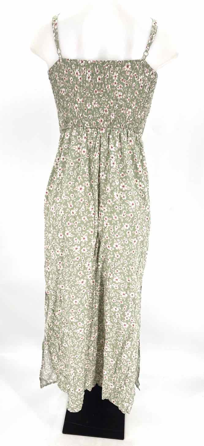 Size M Green Print Dress