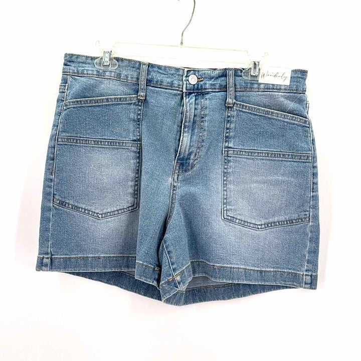 Size 12 WONDERLY Blue Denim Shorts