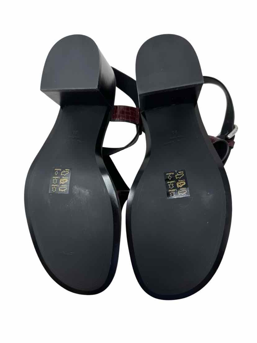 Shoe Size 39 RAG & BONE Burgundy Leather Sandals