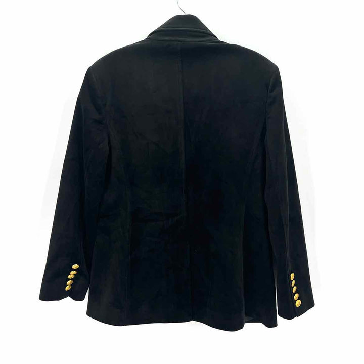 Size M TYLER BOE Black Velour Blazer