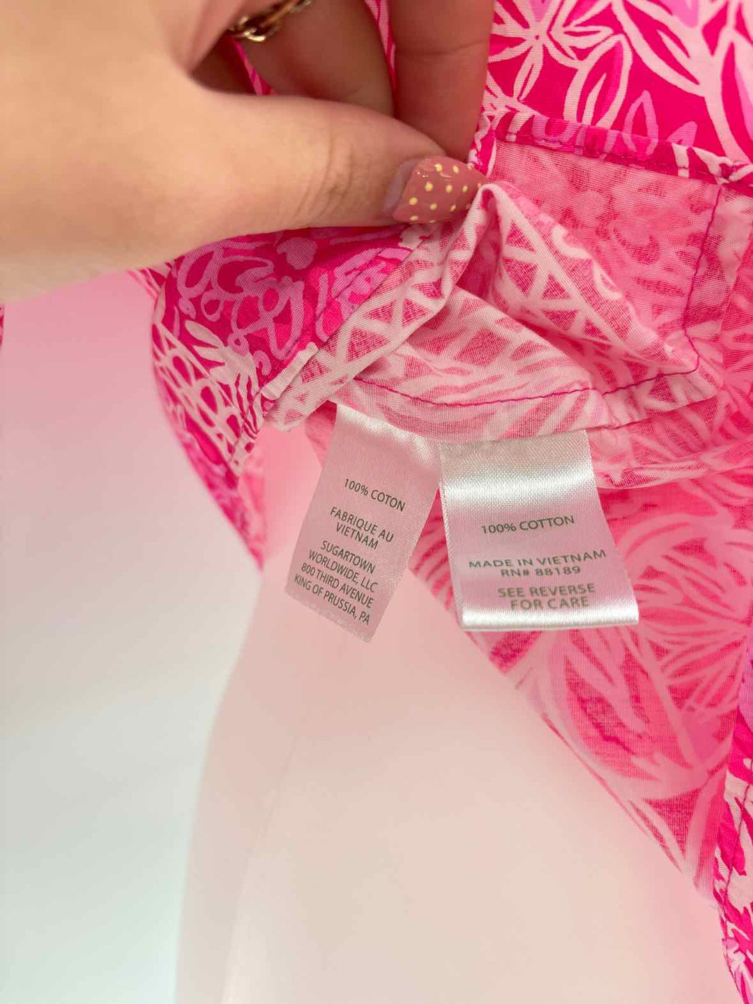 Size XS Lilly Pulitzer Pink Shirt
