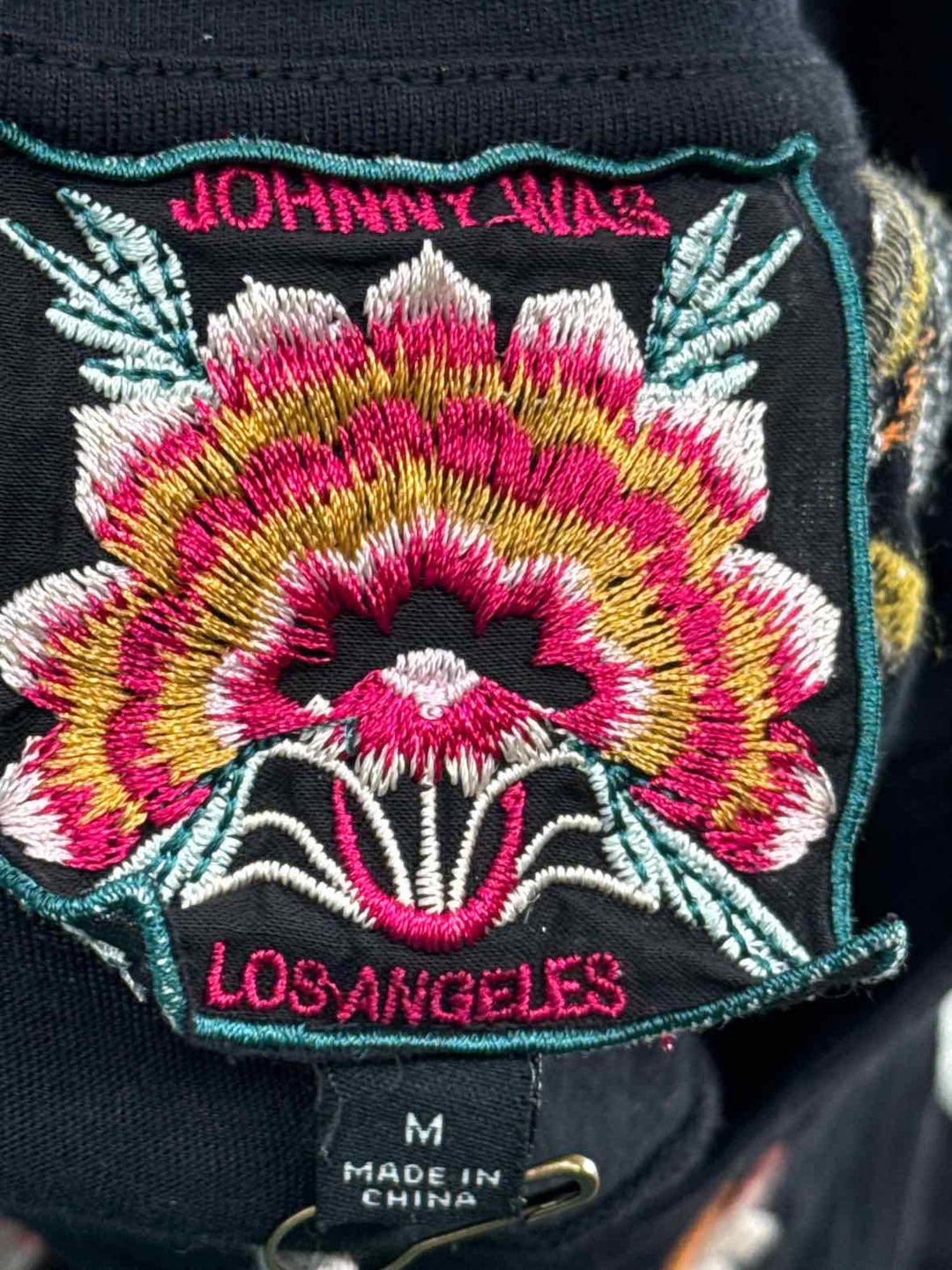Size M Johnny Was Black Dress