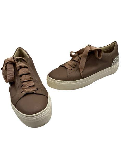 Shoe Size 38 Blush Leather Luxury - Sneakers