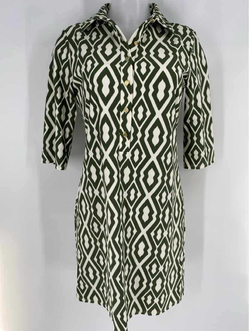 Size 8 Green Print Dress