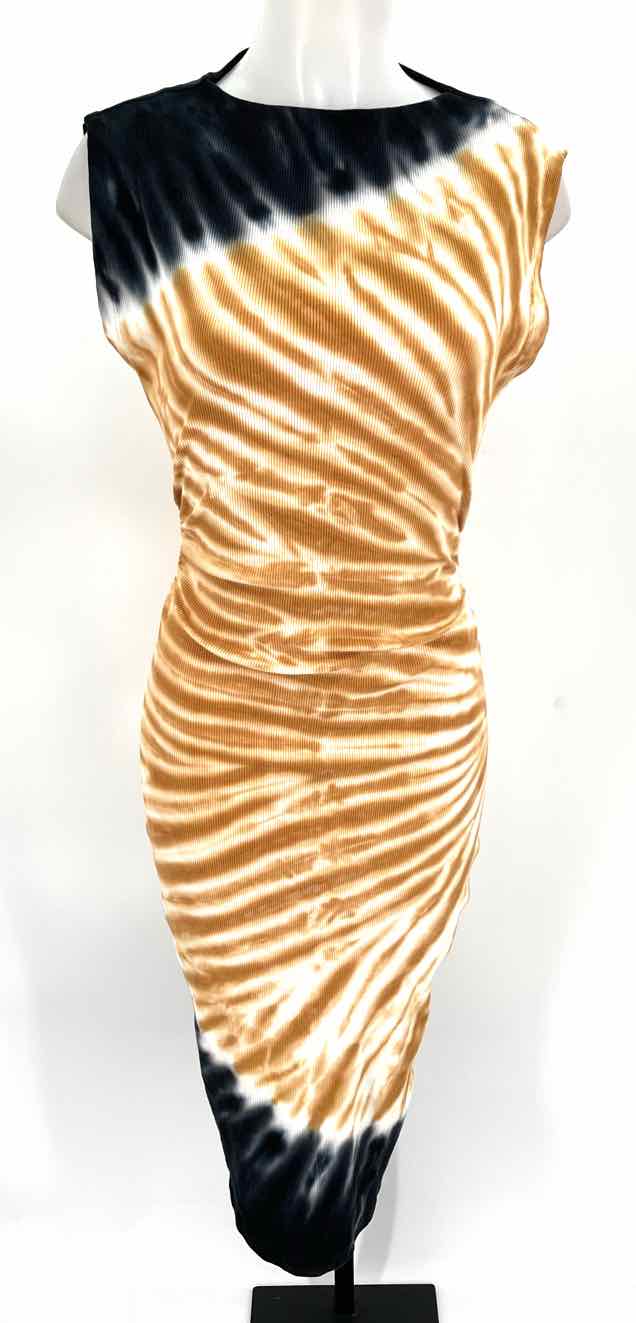 Size XS Brown Print Dress