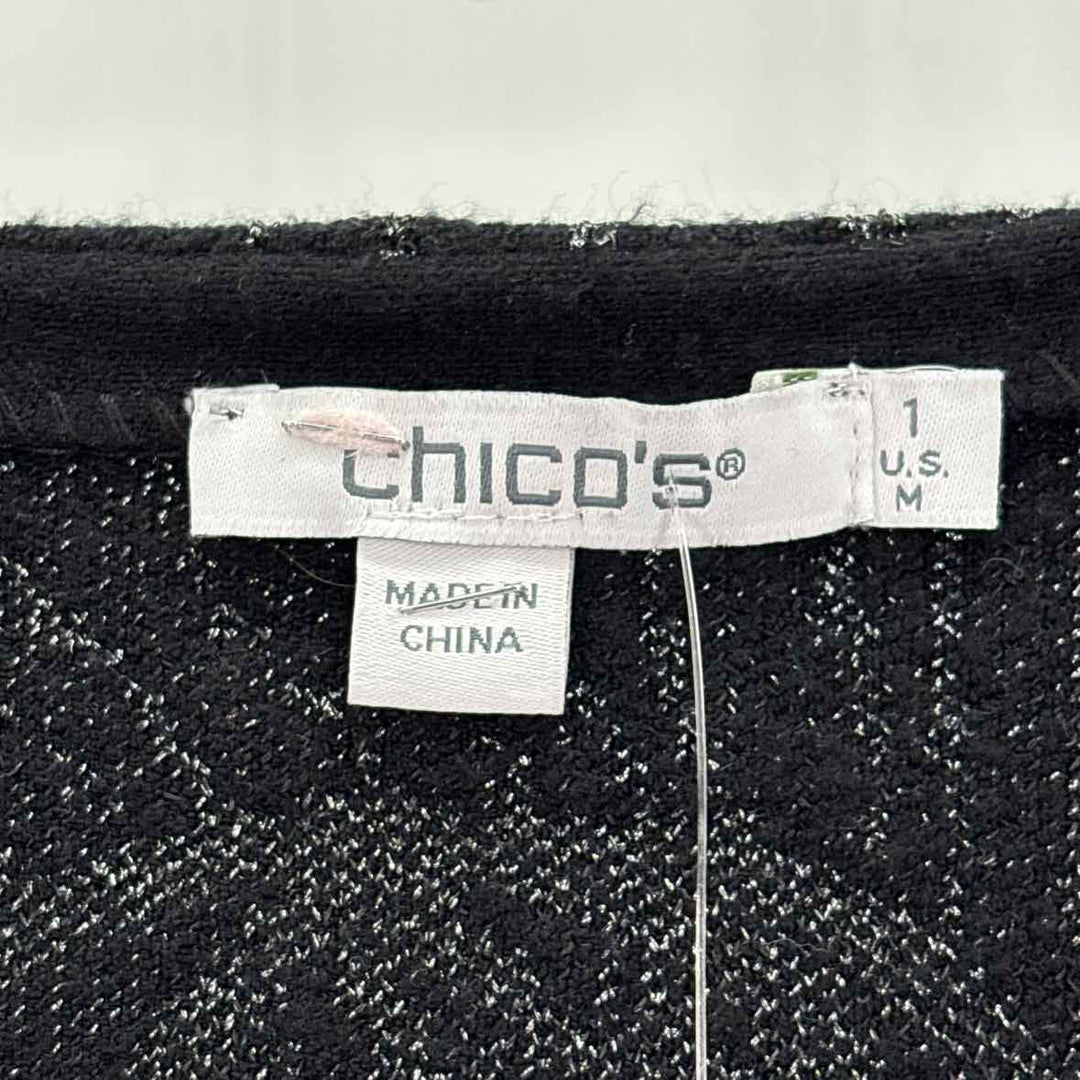 Size M Chico's Black Knit Sweater