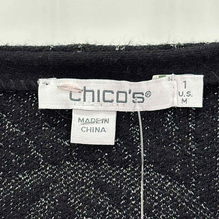 Size M Chico's Black Knit Sweater