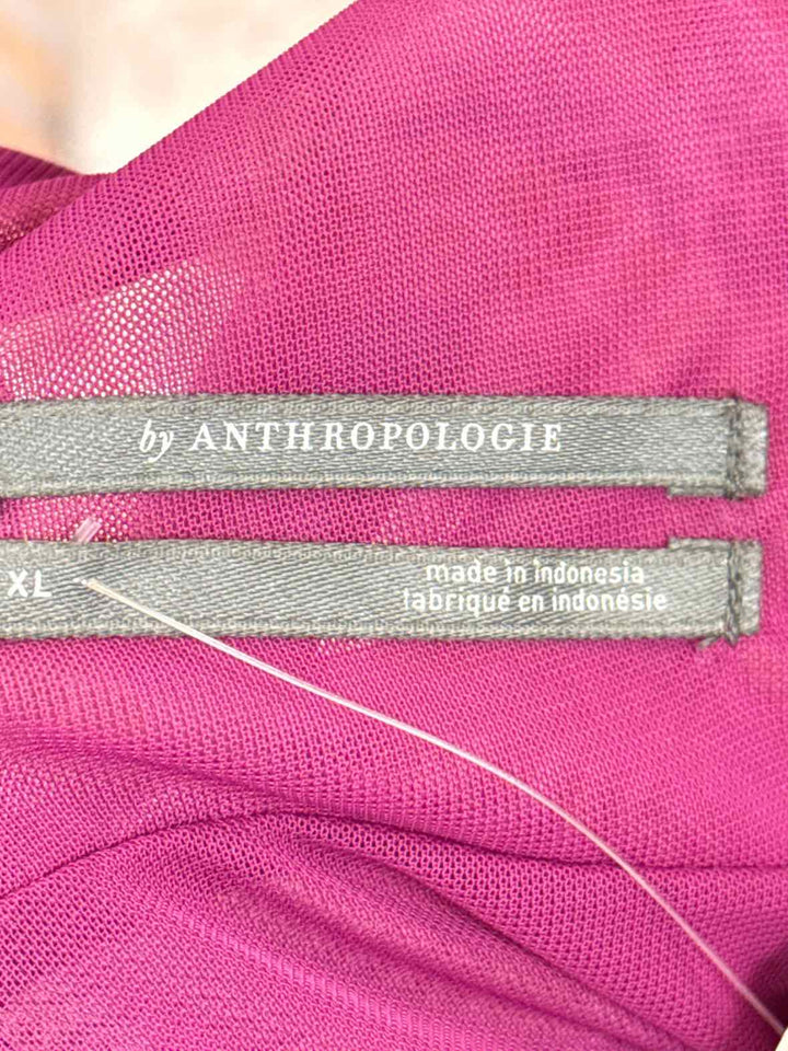 Size XL Anthropologie PINK PRINT Shirt