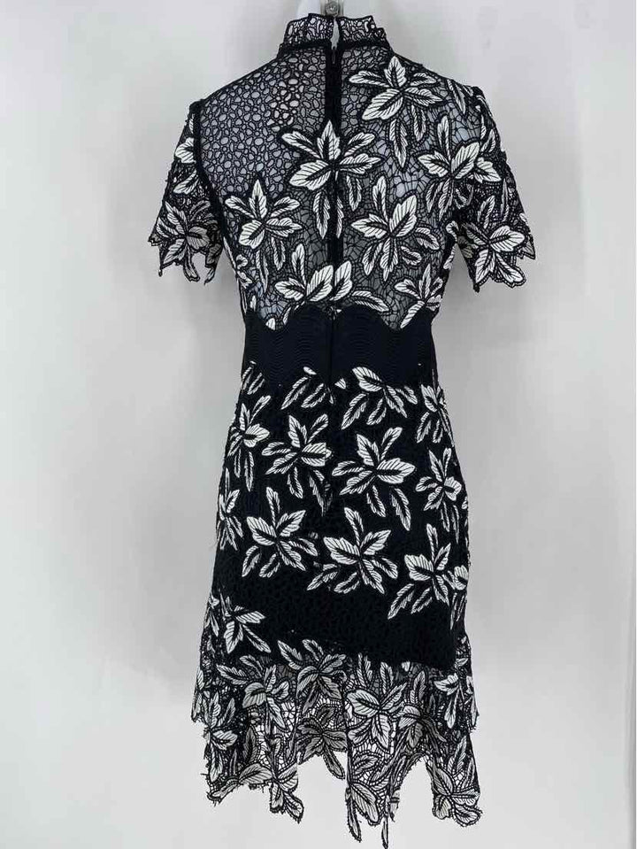 Size 6 Black/White Dress