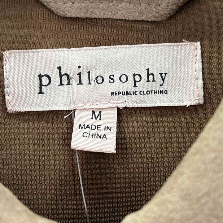 Size M PHILOSPHY Brown Shirt